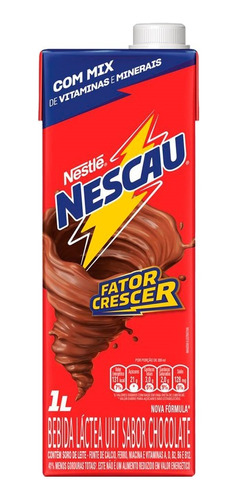 Bebida Láctea Nestlé Nescau 1l - Embalagem Com 12 Unidades