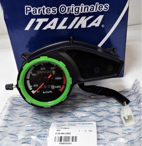 Velocimetro Tablero Italika Dm200 Verde Negro  (f04010141)