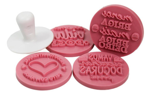 Carimbos E Marcadores Com Frases Para Doces Bolos Cupcake