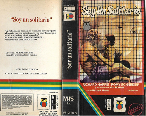 Soy Un Solitario Vhs Richard Harris Romy Schneider Bloomfiel