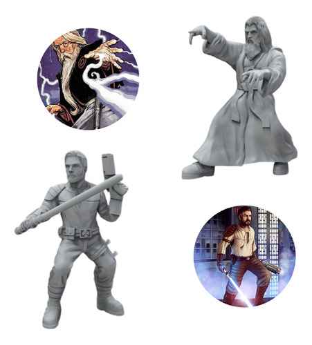 12 Mini Figuras Star Wars Dark Empire Heir To The Empire