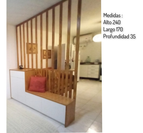 Pared Divisoria, Separador De Ambiente A Medida, Cajonera