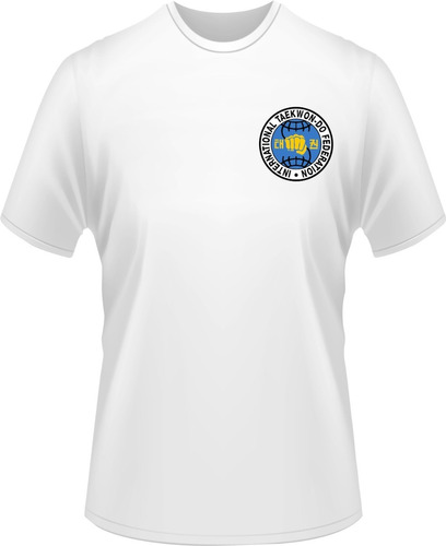 Remera  De Taekwon-do Con Escudo Bordado