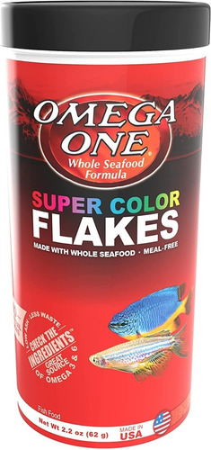 Super Color Flakes 62gr Comida Hojuelas Peces Acuario Pecera