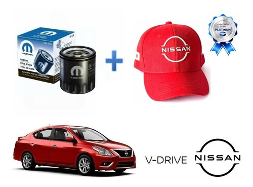 Filtro Aceite Mopar + Gorra Nissan Versa V-drive 2020 A 2023