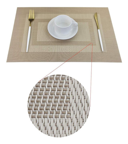 Manteles Individuales Rectangular Mesa 12 Piezas 45×30cm