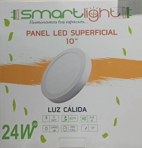 Lampara Led 24w Superficial Redonda Luz Calida Smartlight