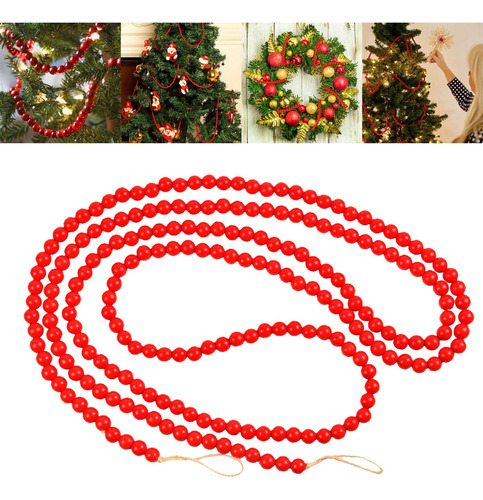 3 Guirnalda De Cuentas De Navidad Para Árbol De Navidad,