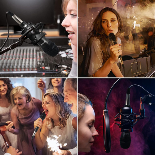 Micrófono Dinámico De Karaoke Para Cantar, Micrófono Voca...
