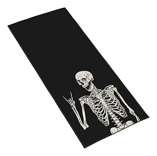 Rock And Roll Skeleton Hippie Skull Toallas Suaves Para Los
