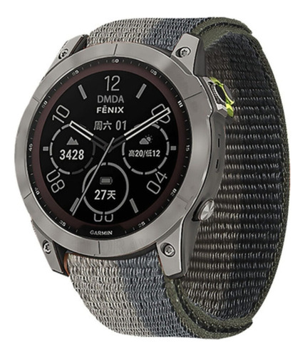 Correa Nylon Para Garmin Fenix 3hr 5 5x Plus 6 6x Pro 7 7x