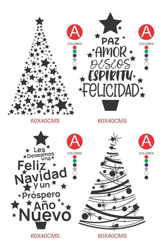 Arbol De Navidad Calcomania Vinil