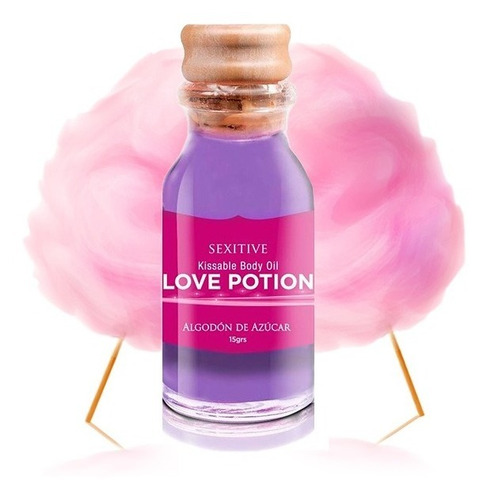 Aceite Comestible Love Potion Sexitive Algodón De Azucar 15g