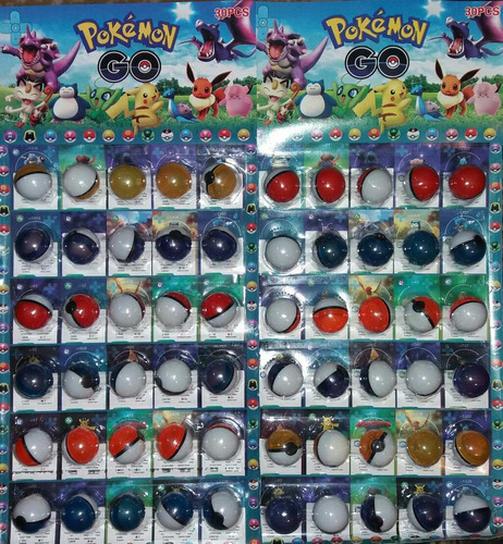 30 Pokebolas Con 30 Pokemones 