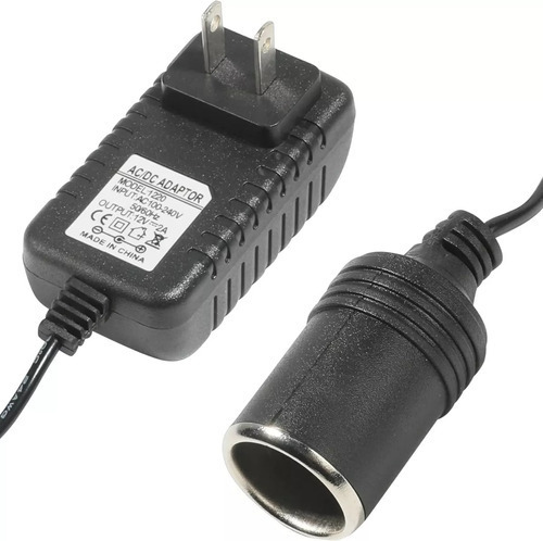 Adaptador 110v 240v Ac A 12v Dc Encendedor Salida Cigarrera