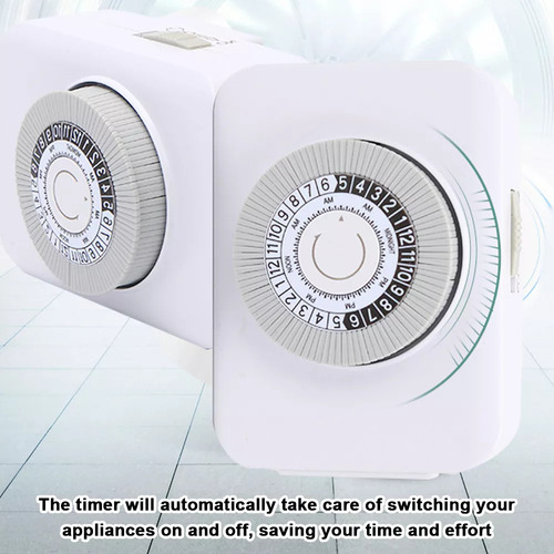 Enchufe Temporizador Con Luces Led Para Calentadores Y Venti