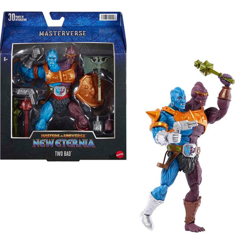 Boneco Master Of Universe New Eternia Masterverse Two Bad