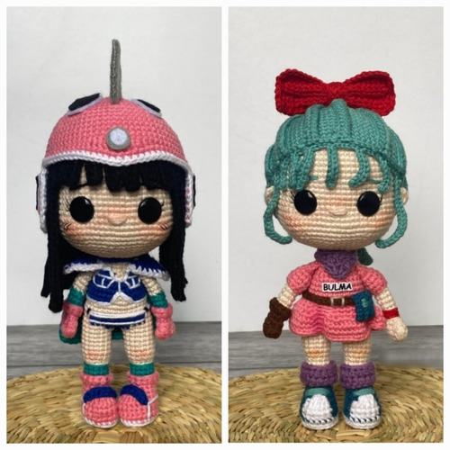 Patrones Amigurumis. Bulma Y Milk. Dbz. En Español. 