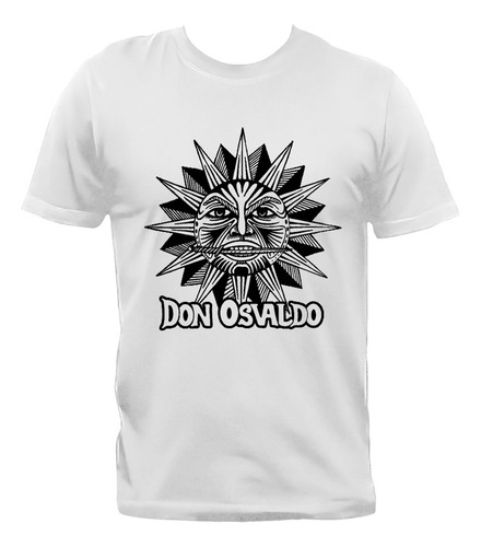 Remera Don Osvaldo Rock Nacional Sol Azteca 100% Algodón