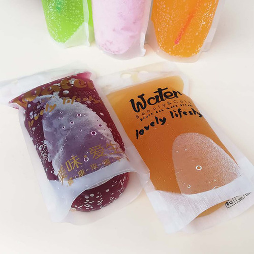 Bolsa De Jugo Desechable Para Beber Leche, Té, Leche De Soja