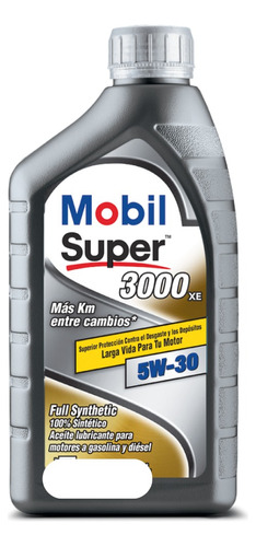 Aceite Mobil 5w30 Super 3000 Xe Full Sintetico 1 Cuarto