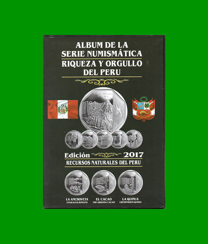  Album Vacio Peru P/monedas Serie Riqueza Y Orgullo Año 2017
