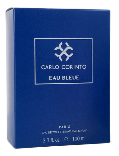 Carlo Corinto Eau Bleue 100 Ml Edt Spray Hombre - Original