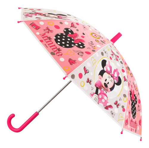 Guarda Chuva Infantil Rosa Disney Minnie Licenciado Cor Rosa Minnie