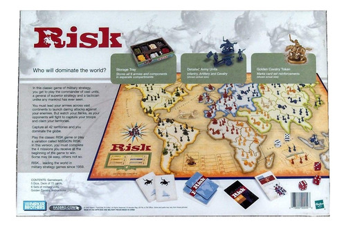 Juego De Mesa Hasbro Gaming Risk: El Juego De La Dominación