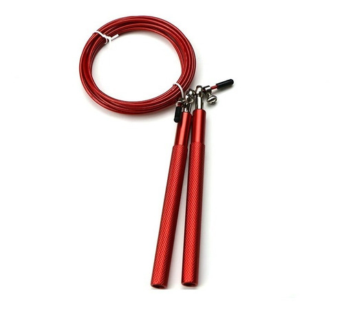 Imagen 2 de 4 de Lazo Cuerda Velocidad 3m Guaya Gym Crossfit Saltar Aluminio