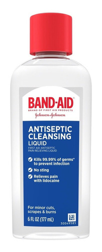  Band Aid Antiseptico Limpiador 6 Oz Heridas Dolor Bactine