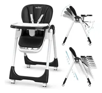 Comprar Sejoy Silla Alta Para Comer Periqueras Bebe Plegable Asiento Color Negro