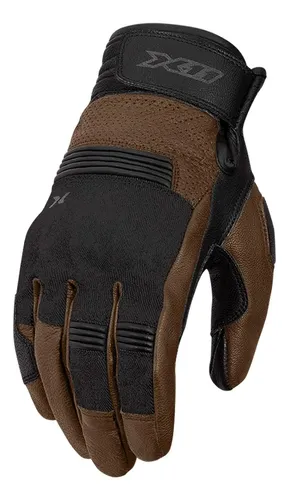 Luva X11 Urban Pro Couro Diversas Cores @# Cor Marrom Tamanho G