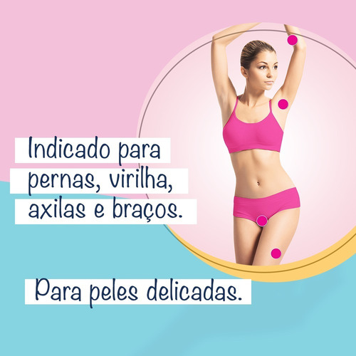 Cera Fria Corporal Pele Delicadas Com 12 Folhas Veet