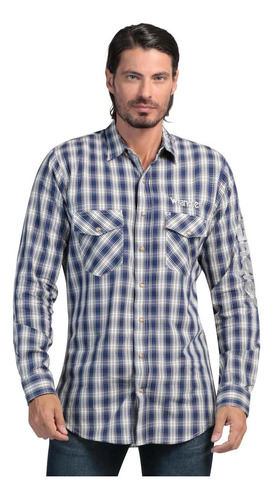 Camisa Regular Fit Manga Larga Wrangler Hombre 584