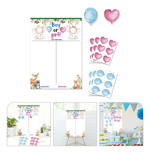 Póster De Predicción De Género Para Baby Shower Para Niño