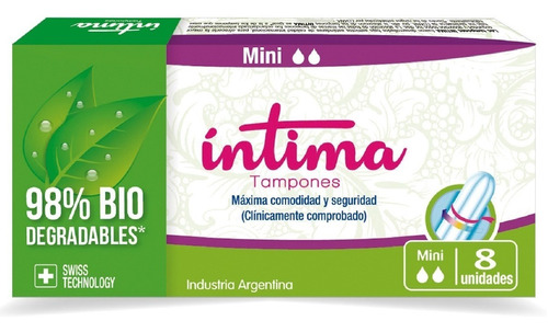 Tampones Femeninos Intima Mini X 8 Unidades (digitales)