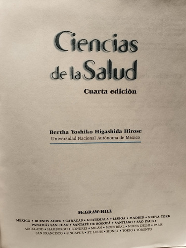 Ciencias De La Salud (Usado)