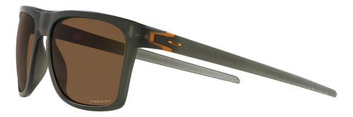 Óculos De Sol Oakley Leffingwell Oo9100 910011 tamanho 57 , Coe da Armação Nanquim verde-oliva fosco cor da lente Bronze Prizm
