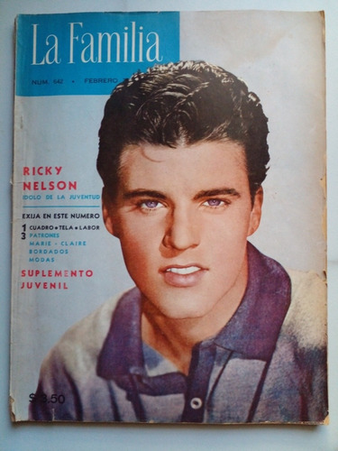 Revista La Familia 1962, Ricky Nelson, Pedro Infante