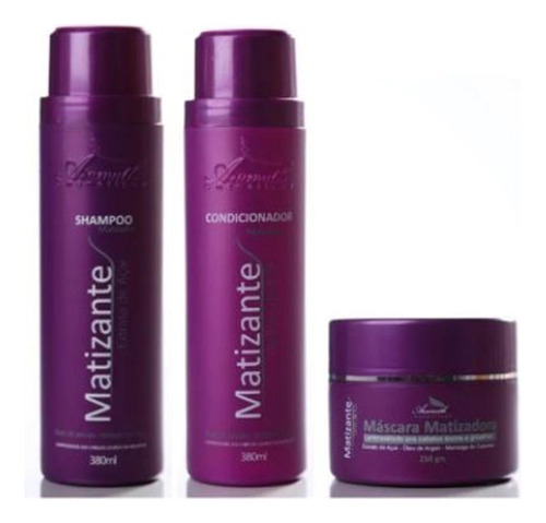  Kit Shampoo, Cond E Mascara Matizante Aramath Home Care