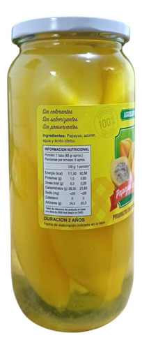 Papayas Al Jugo En Conserva Producto 100% Artesanal 1kg