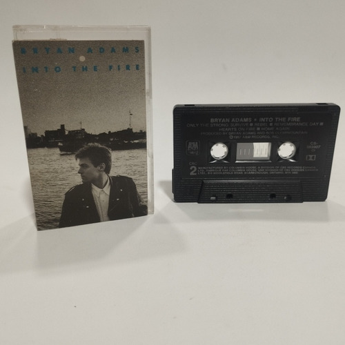 Bryan Adams  Into The Fire Cassette Canadá Am Records 1987