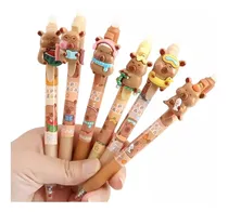 Comprar Set X12 Lapicera Tinta Borrable Capibara Labubu Sanrio Otros