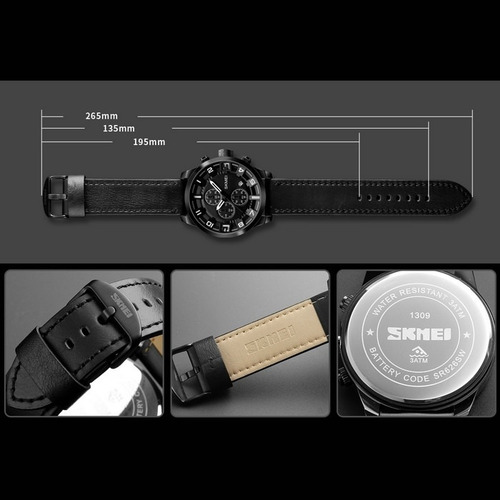 Reloj De Pulsera Skmei 1309 Resistente Al Agua