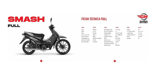 Imagen 12 de 13 de Gilera Smash 110cc Full - Global Motor's Corrientes