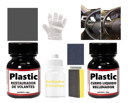 Kit Cuero Pasta + Tinta + Sellador / Volantes  Butacas Prem