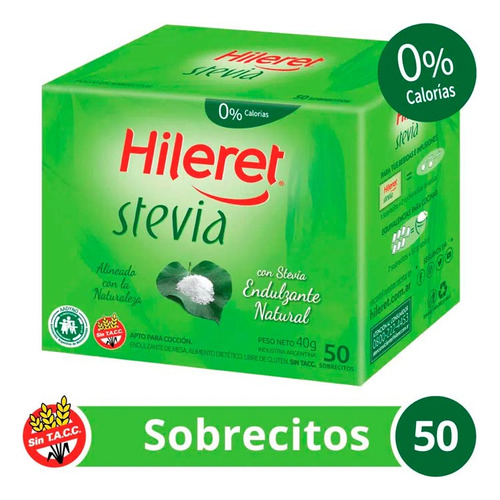 Pack X 3 Unid Edulcorante  Stevia 50 So Hileret Edulcorante