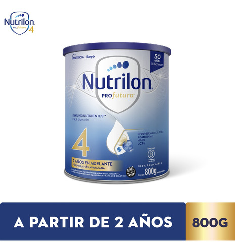 Leche En Polvo Nutrilon Profutura 4 Nutricia Bago X 800 Gr