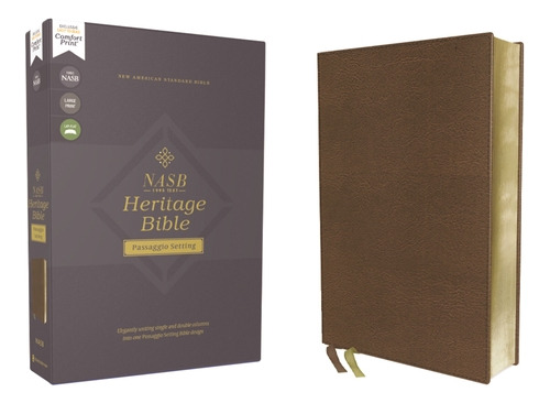 Libro Nasb, Heritage Bible, Passaggio Setting, Leathersof...